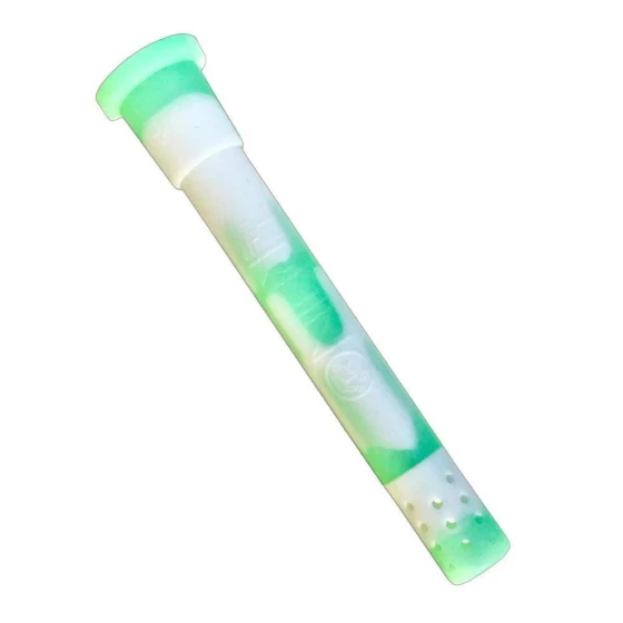 White Rhino Silicone Adjustable Glow In The Dark Downstem