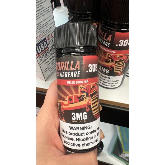 .308 - Melon Bomb Pop - Gorilla Warfare 120mL