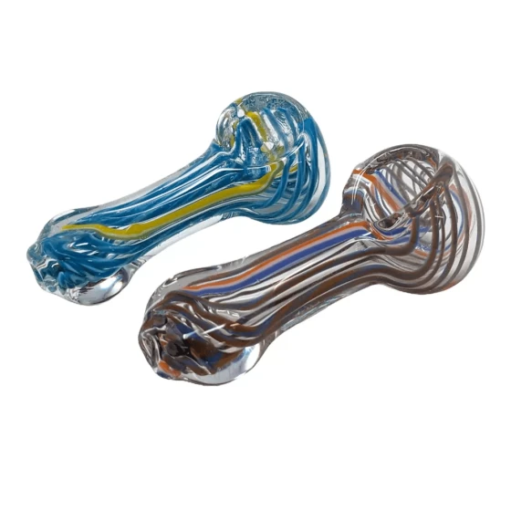 2.5" Line Art Spoon Flat Mouth Hand Pipe