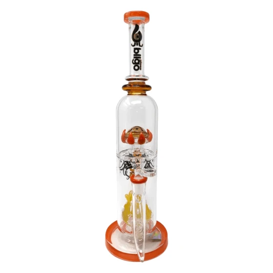 15.5" BIIGO Glass Duo CreepGaze & TentaFun Perc Water Pipe