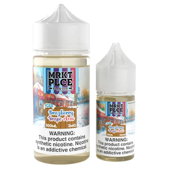 Iced Brazberry Grape Acai  - MRKT PLCE Synthetic Salt 30mL
