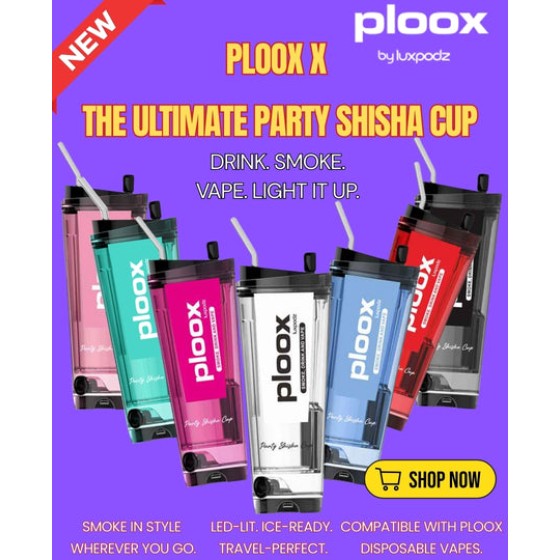 Ploox X By Luxpodz Party Shisha Cup Hookah
