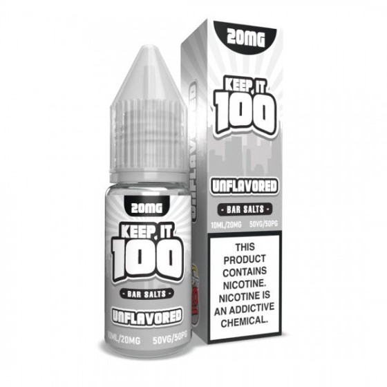 Unflavored - Keep It 100 Bar Salt 10mL