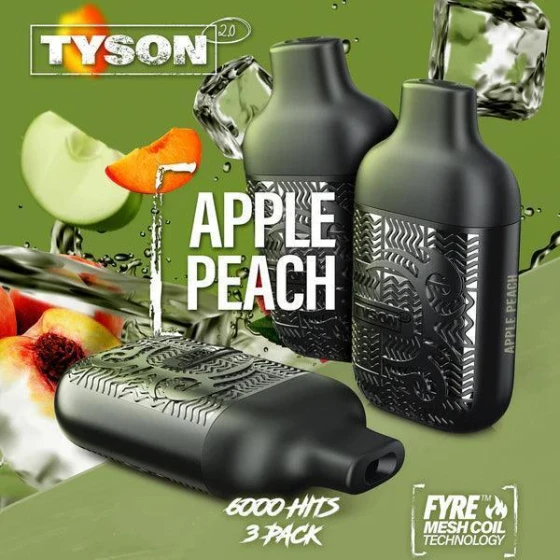 Tyson 2.0 Lightweight 2K Puffs Disposable-3packs