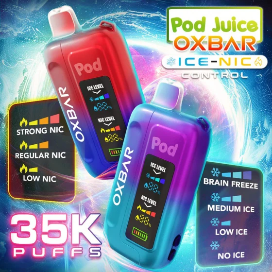 Pod Juice x OXBAR Ice-Nic Control 35K Disposable